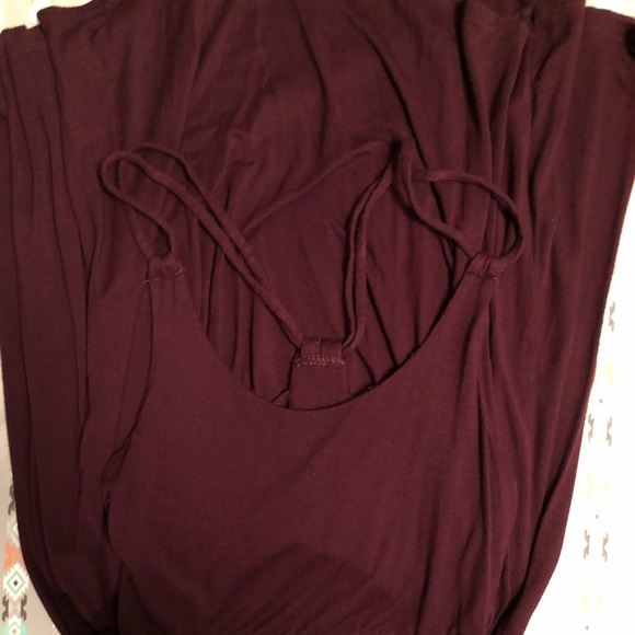 Burgundy Sun Dress - Picture 2 of 3